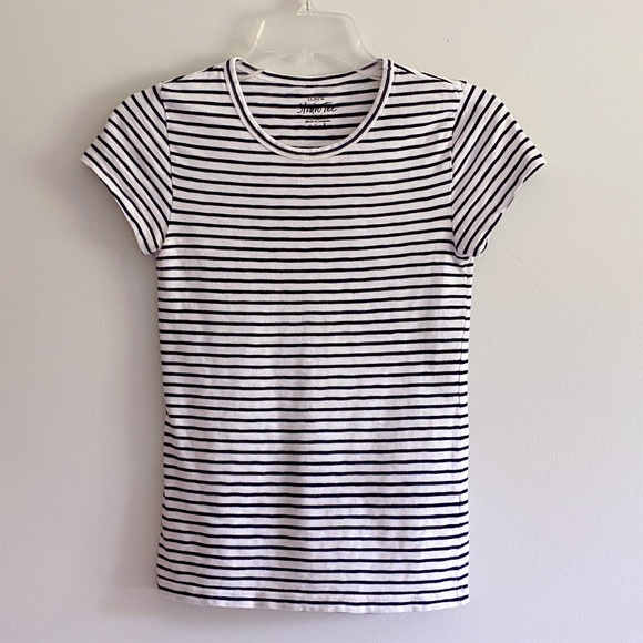 J. Crew XX SMALL Striped Studio Tee - Picture 1 of 5